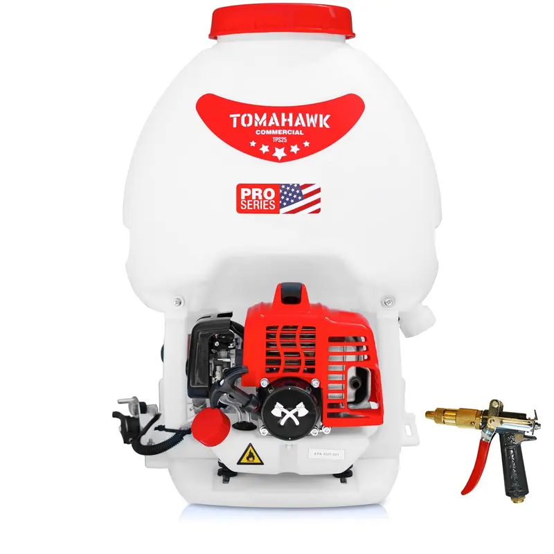 Tomahawk 5-Gallon Gas-Powered Backpack Sprayer with 450 PSI Pump for Garden & Lawn Applications