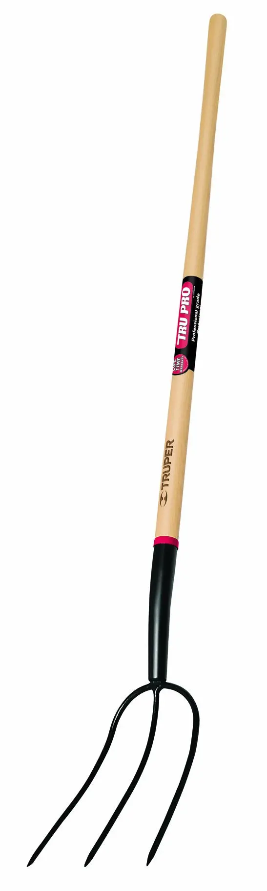 Truper 54-Inch 3-Tine Manure Fork with Durable Ash Handle