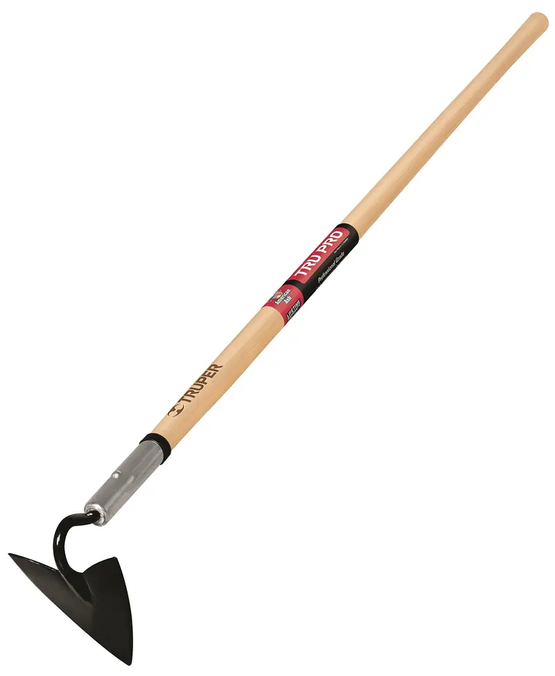 Truper Forged Warren Hoe – 5-Inch Blade, 54-Inch Ash Handle for Cultivating and Weeding