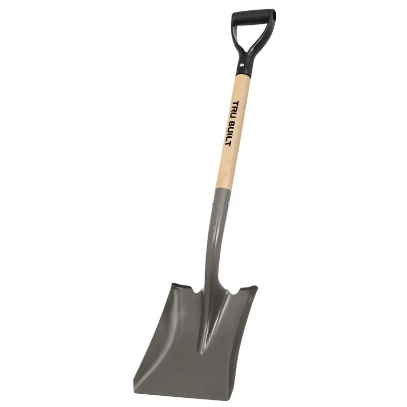 Truper Tru Built 28-Inch Square-Point Shovel with D-Style Handle