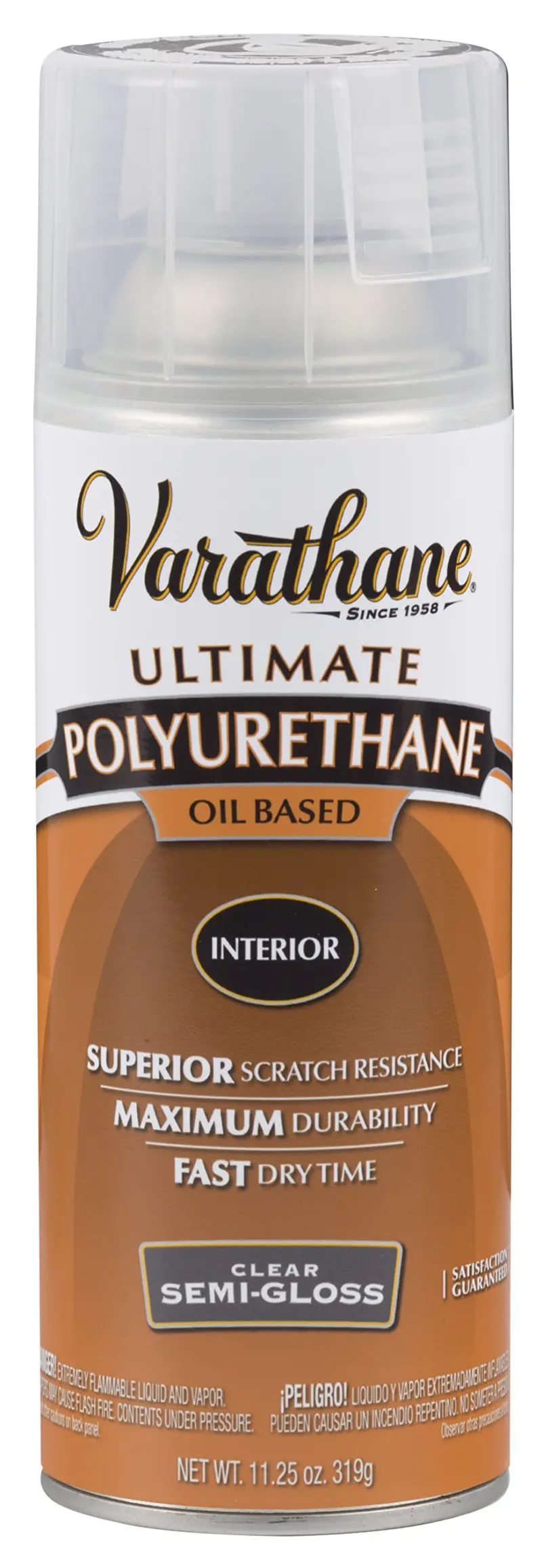 Varathane 6081 Semi-Gloss Oil-Based Interior Polyurethane – Premium Clear Finish, 11.25 oz