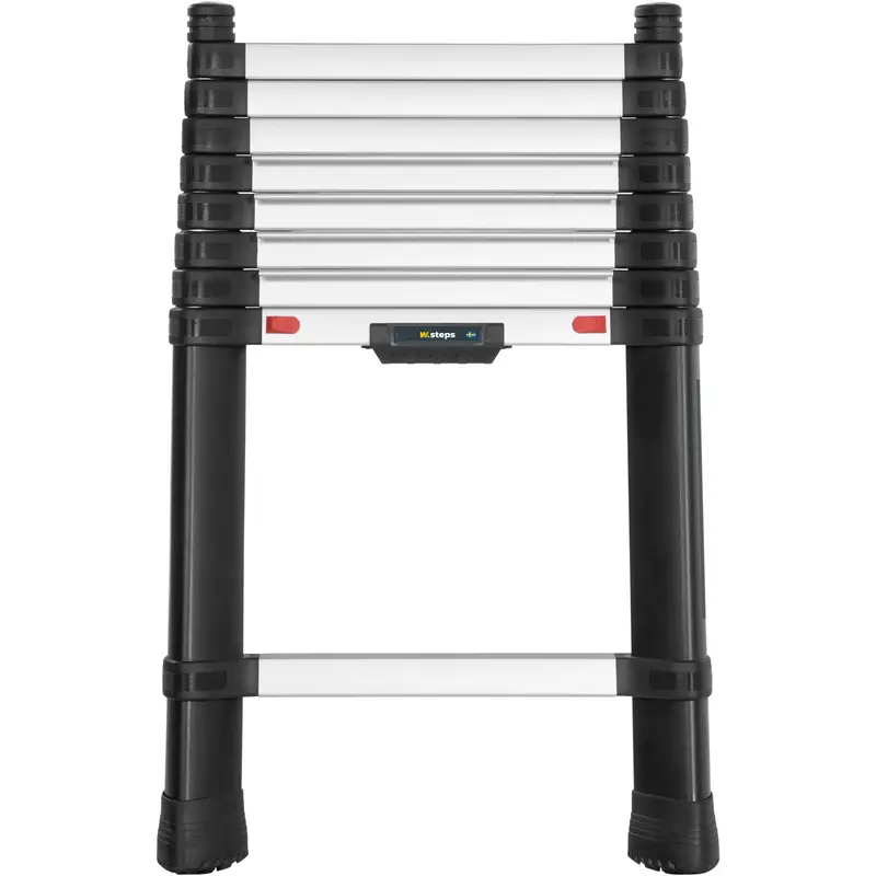 W.steps Prime 9.5 FT Telescoping Extension Ladder – ANSI Type 1A Rated, Lightweight Aluminum