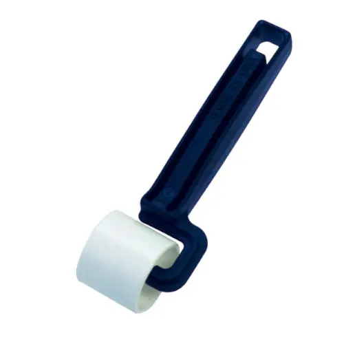 Warner 1-Inch Plastic Flat Seam Roller with Single-Bracket Design for Drywall Finishing