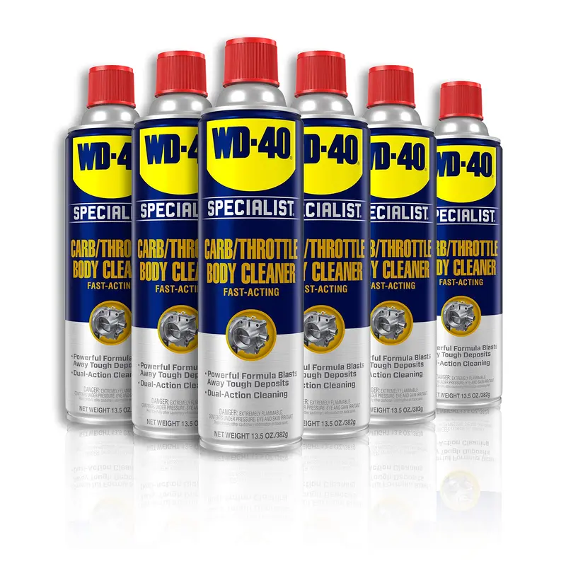 WD-40 Specialist Carburetor & Throttle Cleaner – 13.5 oz Aerosol (6-Pack)
