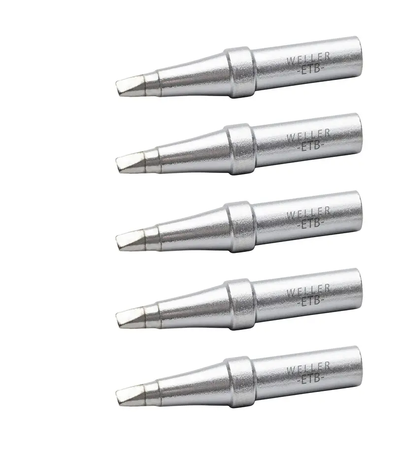 Weller ETB-5 WE1010 Soldering Tip Set – 5-Piece Screwdriver Style, 2.4 mm