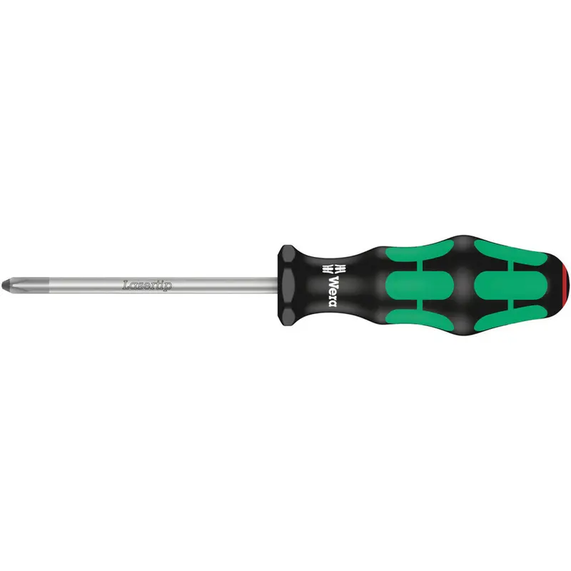 Wera Kraftform Plus 350 PH2 Screwdriver – 4″ Laser-Tip Phillips Driver