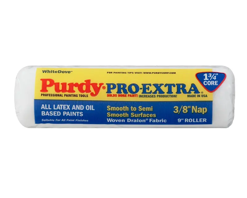 White Dove High-Density Woven Label Roll – 1¾” Core, 3/8″ Width