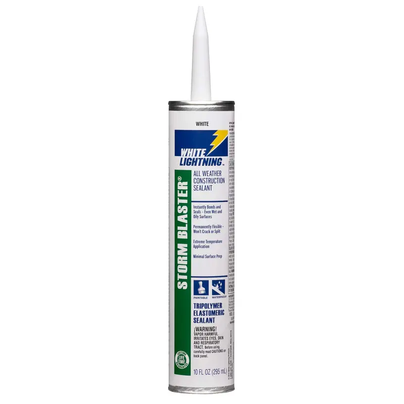 White Lightning Storm Blaster 10 fl. oz. All-Weather Construction Sealant – Flexible, UV-Stable Formula