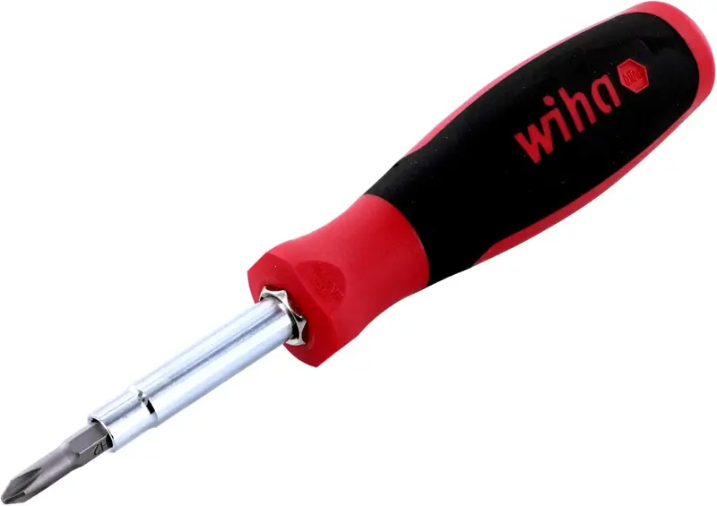 Wiha SoftFinish 6-in-1 Multi-Function Screwdriver – Compact Precision Tool