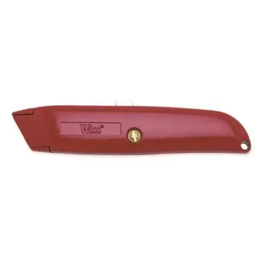 Wiss WK8V Retractable Utility Knife with 3 Replacement Blades – Red Handle