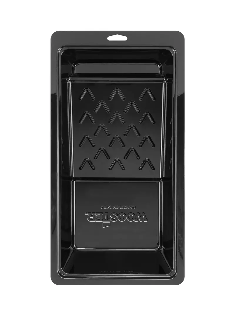 Wooster Deluxe Plastic Paint Tray – 4.5″ Width, Half-Quart Capacity, Black (Model BR403-4)