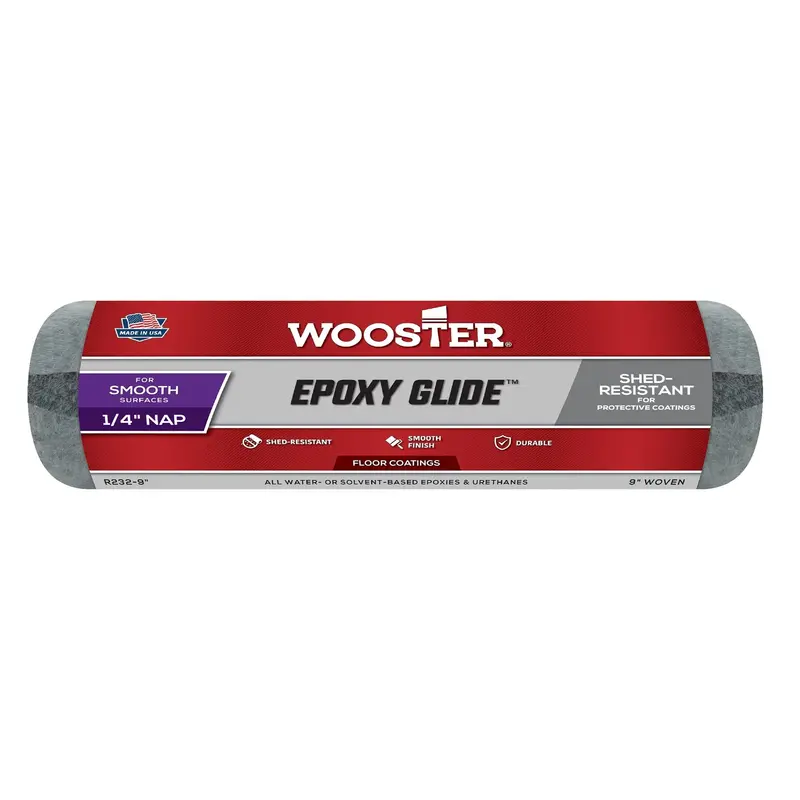 Wooster Epoxy Glide Roller Cover – 9-Inch Width, 1/4-Inch Nap
