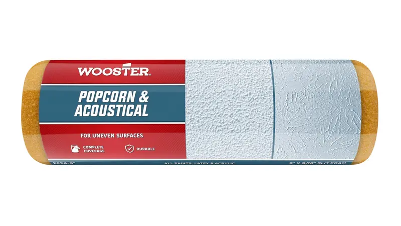 Wooster Popcorn Acoustical Roller Cover – 9-Inch Width, 9/16-Inch Nap