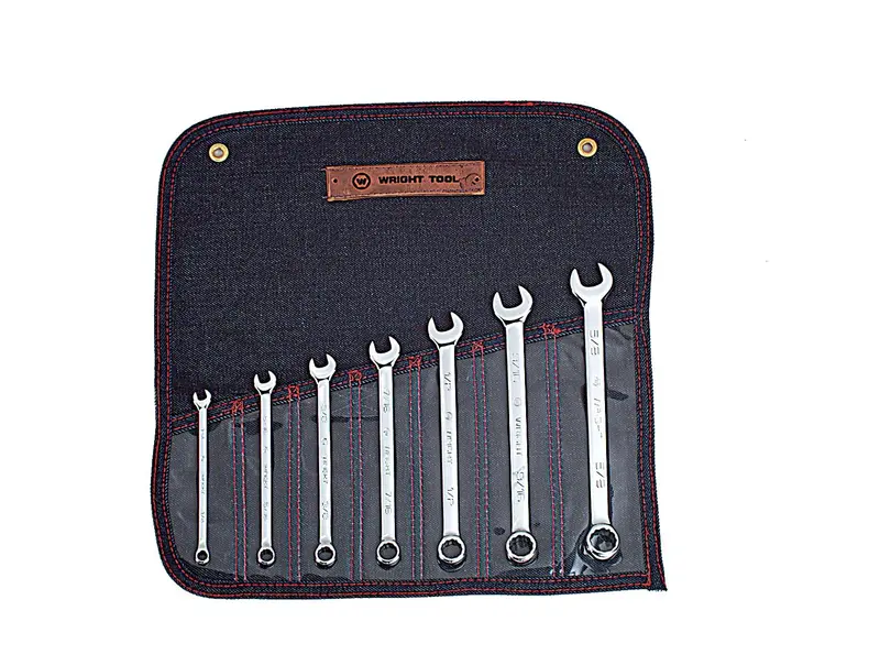 Wright Tool 905 Full-Polish 12-Point Combination Wrench Set – 7-Piece Metric-Compatible Range (1/4″–5/8″)