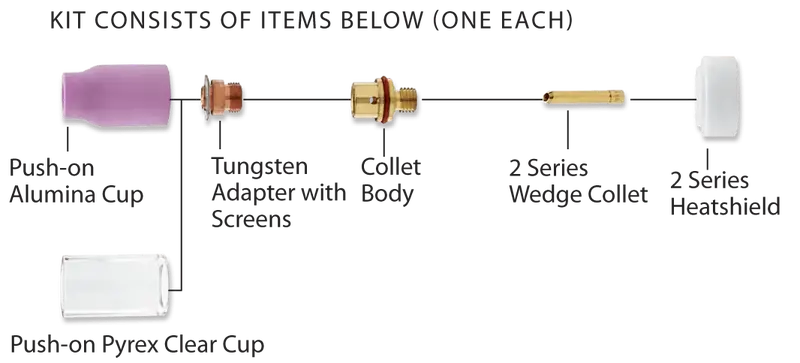 Ck Worldwide Alumina Gas Saver Kit For 3/32" Tig Torches – D2Gs332-P 1