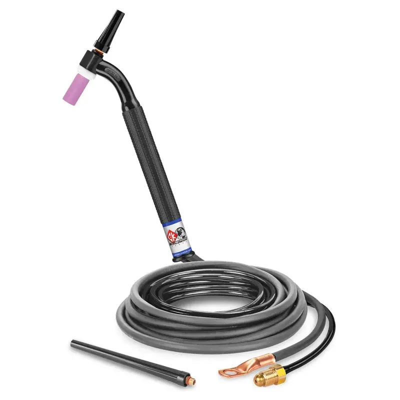 Ck Worldwide Ck1312Vn-Rg 130A Rigid-Head Gas-Cooled Tig Torch – 12.5 Ft Cables With Flow Control Valve 1