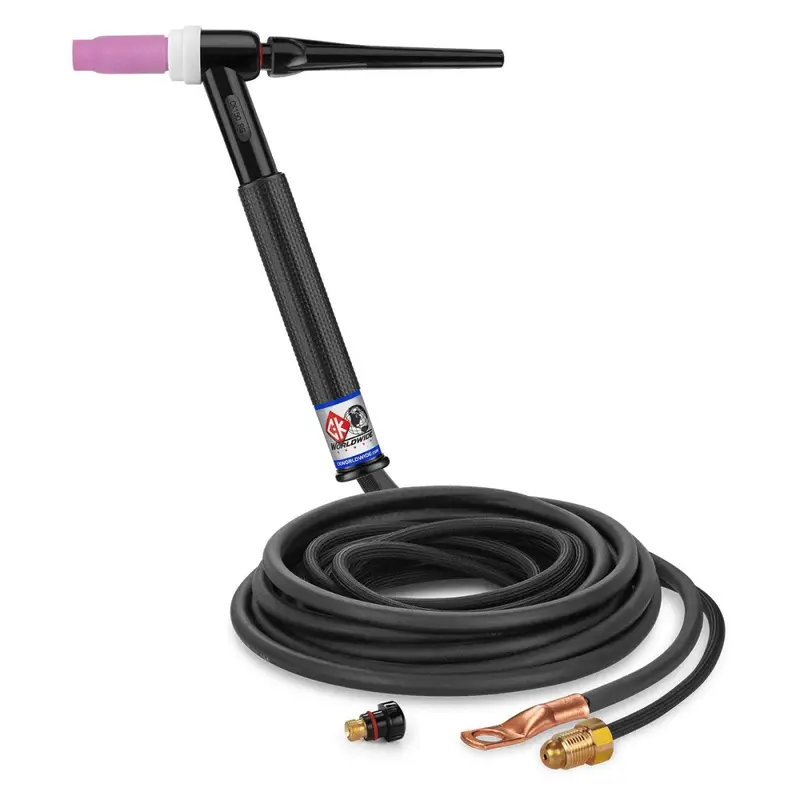 Ck Worldwide Ck1512Nsf-Rg Tig Torch – 150 Amp Rigid Head, Gas-Cooled, 12.5 Ft Superflex Cables 1
