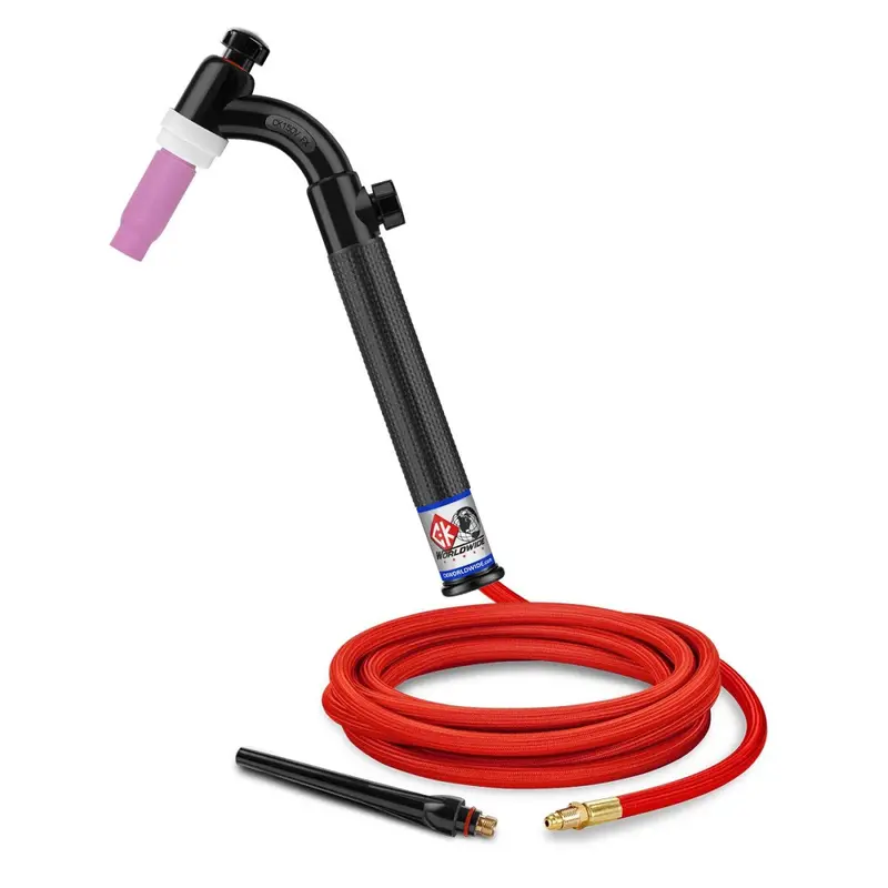 Ck Worldwide Ck1512Vhsf Fx Flex-Head Gas-Cooled Tig Torch – 150A, 12.5 Ft Superflex Cables 1