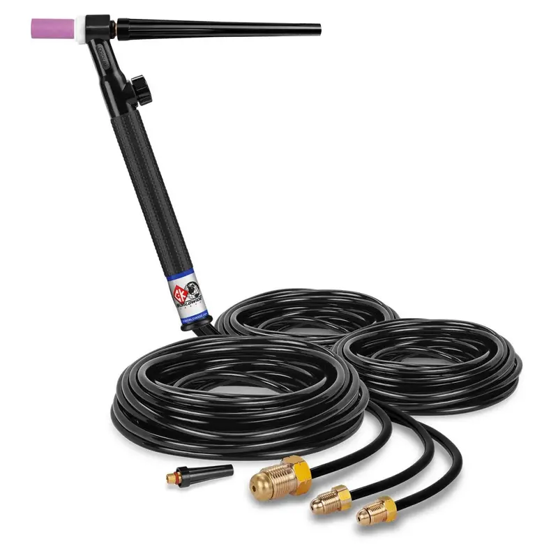 Ck Worldwide Ck20V-25 Water-Cooled Tig Torch – 250 Amp Rigid Head With Valve & 25-Foot Cables 1