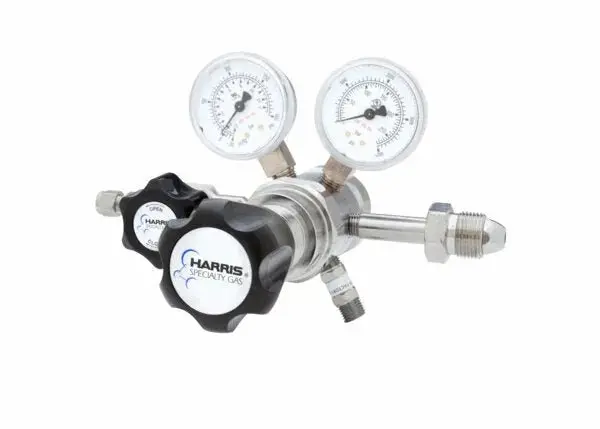 Harris 722C-125-350-Ar1 Two-Stage Ultra-High-Purity Brass Regulator For Specialty Gases 1
