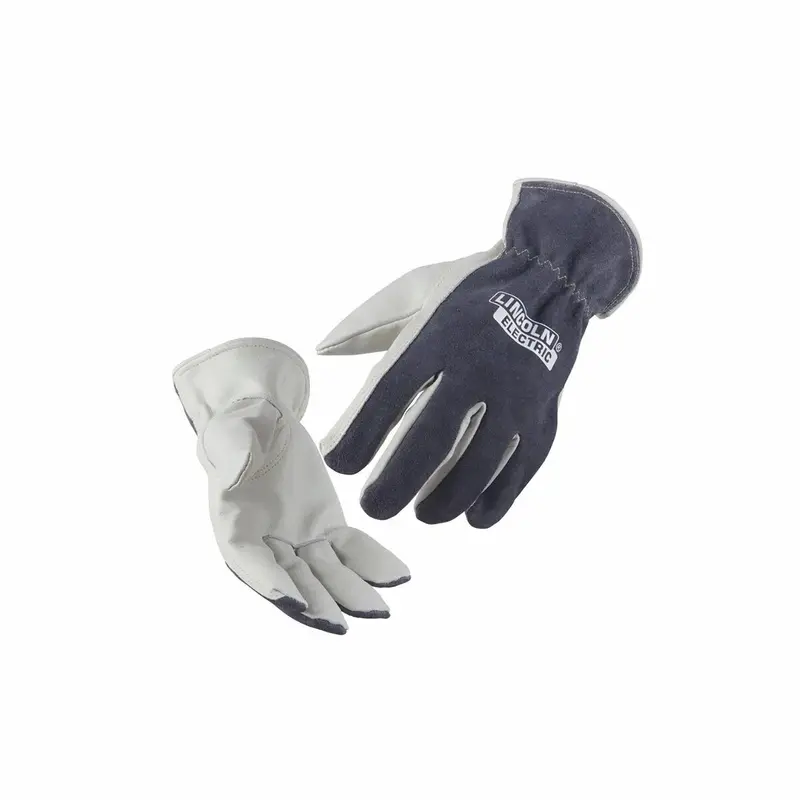 Lincoln K3769-L Traditional Grey Leather Welding Gloves – Large 1